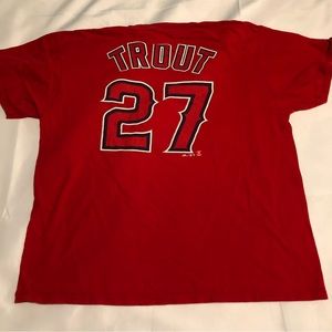 Anaheim Angels Mike Trout T-Shirt Jersey XL